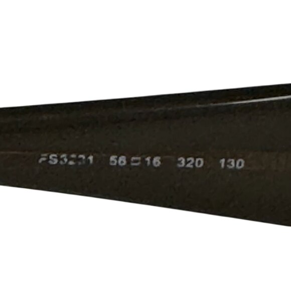 Fendi FS3231 Olive Green Wrap Sunglasses Brown Gradient 56mm Italy w/ Case - Picture 7 of 15